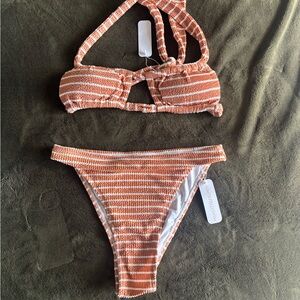 Somerfield Swim Orange and White Bikini